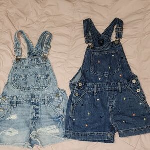 GAP Kids Blue Denim Overalls Set